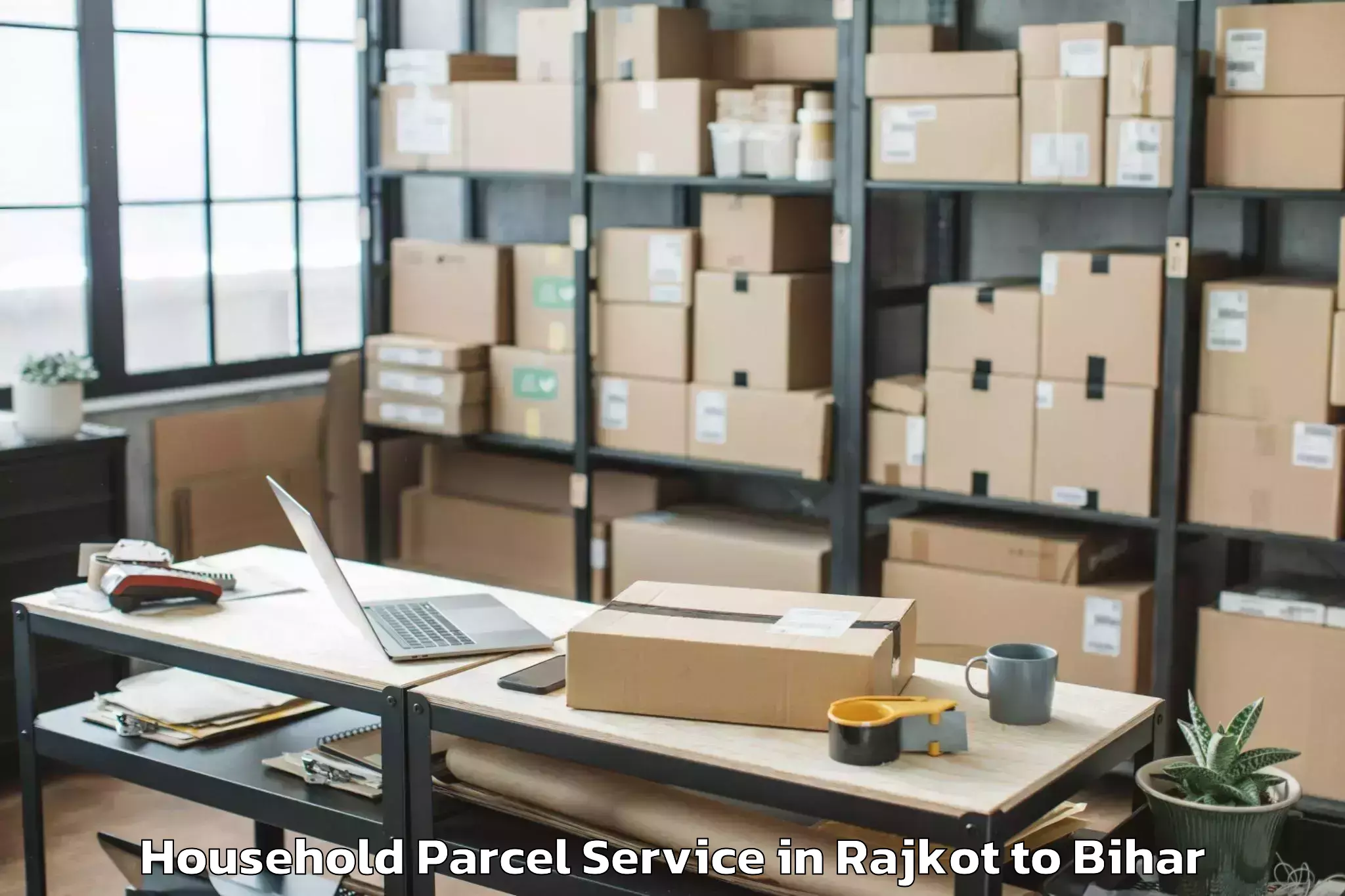 Professional Rajkot to Rohtas Household Parcel